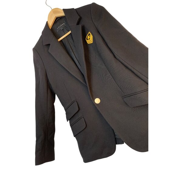 Laveer Womens Military Wool Blazer Theme Jacket Size 4 S RAA10415 Portugal EUC - Picture 1 of 10